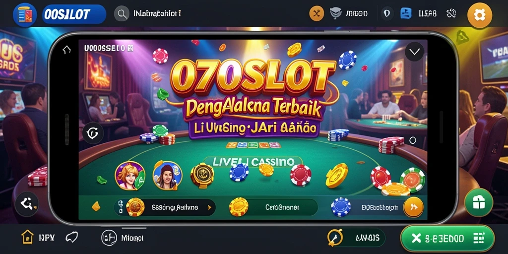 Tampilan gameplay Live Casino yang seru dan interaktif di 070SLOT.