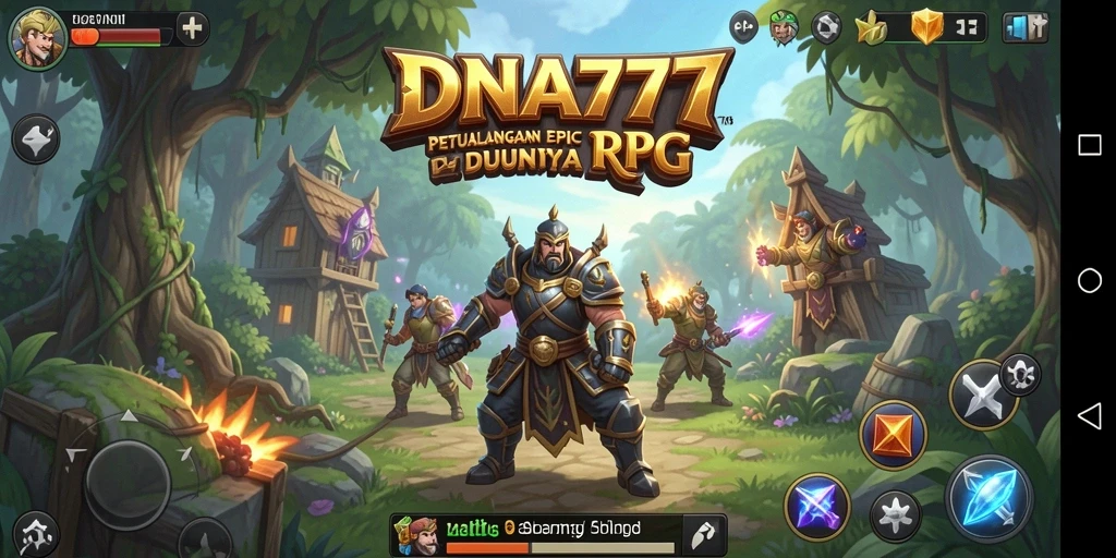 Tampilan gameplay epic dalam dunia RPG yang menawan.
