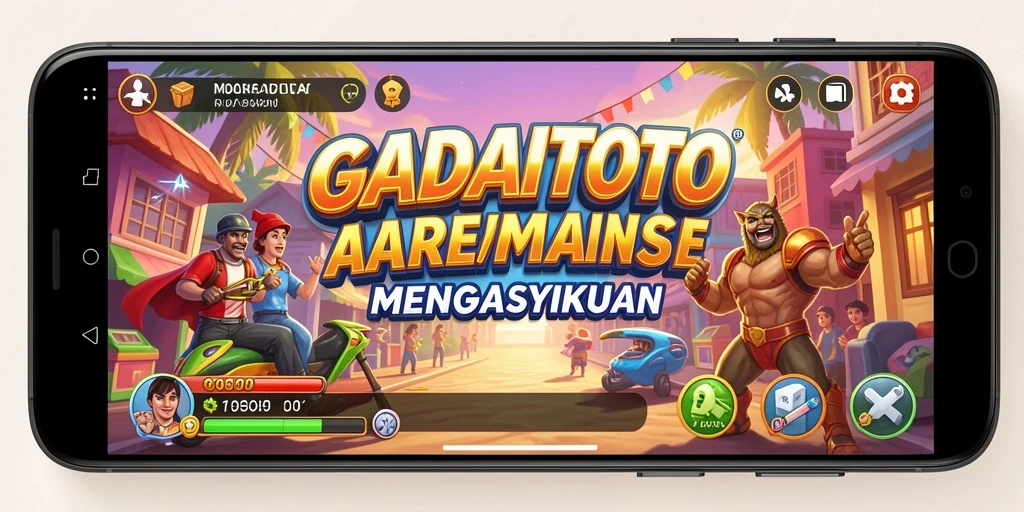 Gambar menampilkan aksi seru gameplay GADAITOTO di level yang menantang.
