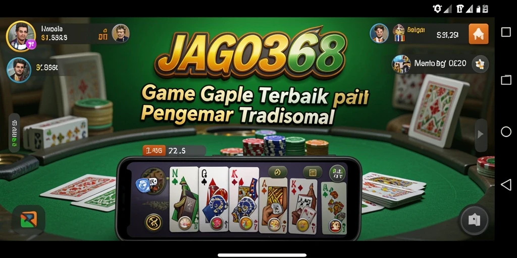 Screenshot gameplay JAGO368 menampilkan suasana seru permainan Gaple.