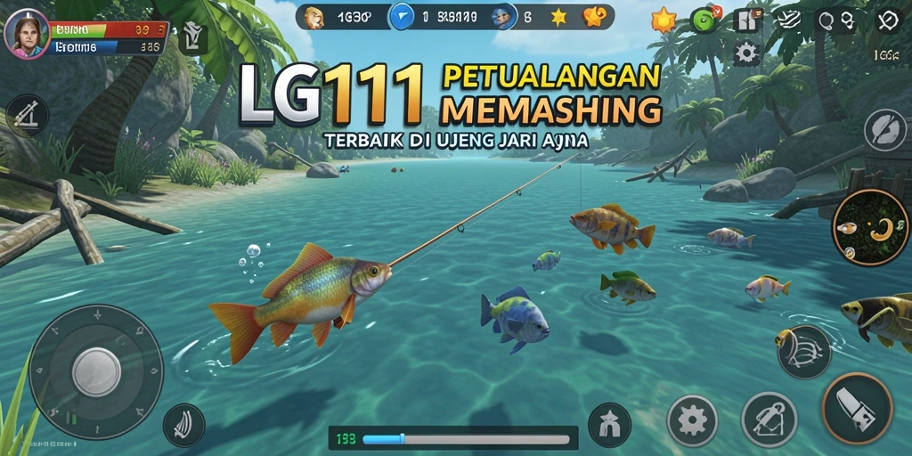 Tampilan gameplay LG111 dengan pengalaman memancing yang mendebarkan.