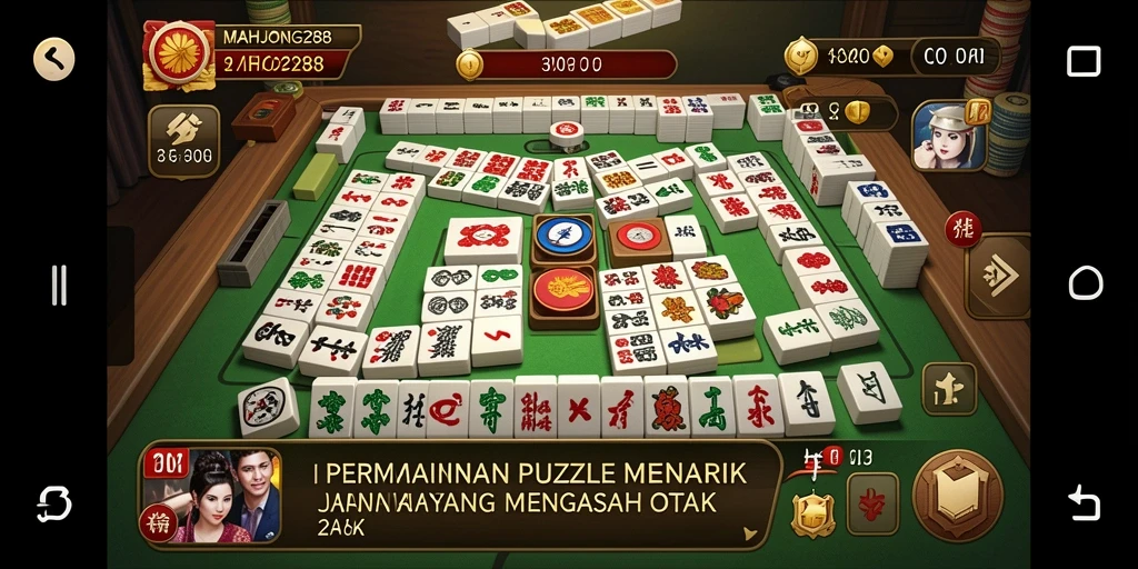 Tampilan gameplay menantang dari MAHJONG288 yang mengasah otak.