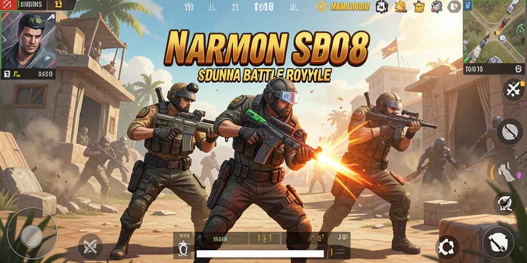 Tampilan gameplay seru MAMI188 dengan pertarungan Battle Royale.