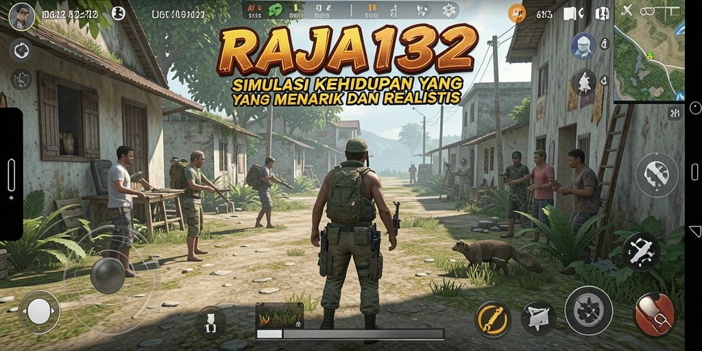 Menampilkan gameplay RAJA132 dengan grafis menarik dan interaksi karakter.
